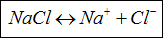 Dysocjacja NaCl