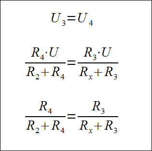 Mostek Wheatstone'a - wyprowadzenie wzoru na rezystancj� Rx