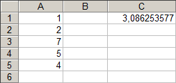 �rednia geometryczna Excel