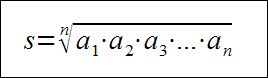 �rednia geometryczna